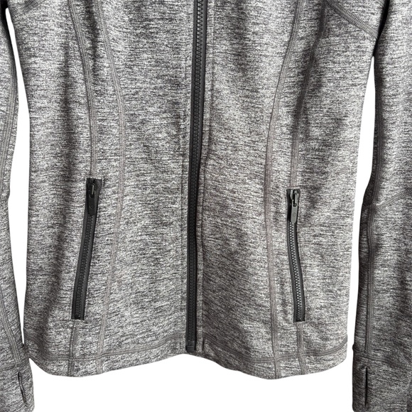 Lululemon Define Jacket Heathered Black Grey Full Zip Stretch Luon Sz 6 Running - Picture 4 of 11